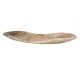 Onyx in yellow / orange tint fruit bowl beautifully cut in banana shape, Handmade in Mexico.