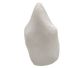 Onyx in matte white tone perfectly made flame sculpture, Handmade in Mexico.