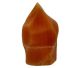 Onyx in orange hue perfectly made flame sculpture, Handmade in Mexico.