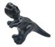 Dinosaure en pierres précieuses de 120 mm sculpté à la main à partir de différents types de pierres précieuses. sont fournis assortis.