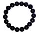 Ball bracelet 10mm made of black Onyx from Brazil.