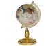 Globe blanc de 150 mm entièrement incrusté de véritables pierres précieuses (