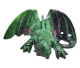 Dragon sculpté à la main à partir de Ruby en Zoisite. Pas moins de 180 mm de taille et 931 grammes de poids.
