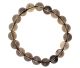 Ball bracelet 10mm made of Smoky Quartz from Brazil.