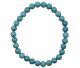 Ball bracelet 6mm made of treated Turquoise from the U.S.A..