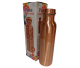 Copper water bottle with the image of flower of life, in beautiful gift packaging and made of real copper.