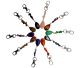Luxury design bag & keychain with real gemstone 