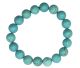 Ball bracelet 10mm made of treated Turquoise from the U.S.A..