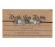 Rohes Edelstein-Labradorit-Aventurin-Amazonit-Armband auf einer schönen Verkaufskarte mit der Aufschrift „Entscheide dein Schicksal“