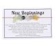 Roher Edelstein Traubenachat-Moosachat-Mondstein-Labradorit-Citrin-Armband auf einer schönen Verkaufskarte mit der Beschreibung „Neuanfänge“