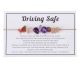 Rough gemstone Sunstone-Tourmaline-Amethyst-Rose Quartz-Carnelian bracelet on nice sales card with description 