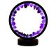 LED-Nachtlicht Amethist (Kaltlicht), 20 cm Durchmesser. USB 3,5 Volt ohne Adapter.