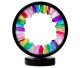 LED nachtlampje Aurakwarts punten, 20 cm diameter. USB 3,5 Volt zonder adapter.