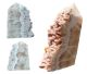 Pointes de calcite druzy, différentes nuances de couleurs, conditionnées au kilo.