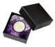 Dream amethyst tealight holder in beautiful gift box. 6.5x6.5x4 cm and for normal tealight of 40 mm.