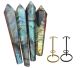 Labradorite points from Madagascar, 10-15 cm in size and sold per kilogram.