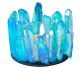 Aqua Aura Teelichthalter 10 cm, brillant und funkelnd.