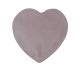 Coeur en quartz rose de 25 mm de Madagascar, coeur entièrement découpé à la main.