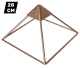 Pyramid made of pure copper. Beautiful and handy size of 28 cm.