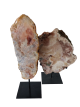 Pink amethyst discs on stand (2-15 kg) from Planalto - Rio Grande do Sul/Brazil