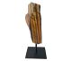 Tiger's eye from South Africa, polished on 1 side, on a base.
