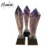 Cristaux d'améthyste géants (25-30 cm) sur socle en bois (100 % naturels) d'Anahi, Bolivie