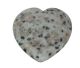 40mm Kiwi jaspis (Amazoniet, Toermalijn & Bergkristal) fraai hart dat geheel met de hand is geslepen