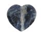 40mm Sodalith Herz XL aus Bolivien, schönes Herz, das komplett von Hand geschnitten wird.