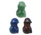 Gemstone Snowmen 40mm hand-carved from various types of gemstone. are supplied assorted.