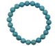 Ball bracelet 8mm made of treated Turquoise from the U.S.A..