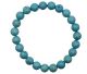 Ball bracelet 8mm made of treated Turquoise from the U.S.A..