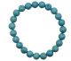 Bracelet boule 8mm en Turquoise traitée provenant des U.S.A..