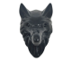 Gemstone wolf head 50mm hand-carved from various types of gemstone. are supplied assorted.
