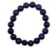 Bracelet boule 10mm en Goldstone synthétique bleu d'Italie.