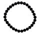 Ball bracelet 6mm made of black Onyx from Brazil.