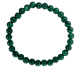 Bracelet Malachite 6mm (reconstruit) La couleur verte typique de la Malchite avec son beau dessin de bande est très belle et peut aussi être qualifiée d'unique.