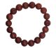 Bracelet boule 10mm en Jaspe rouge d'Afrique du Sud.