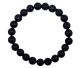 Bracelet boule 8mm en Onyx noir du Brésil.