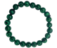 Bracelet Malachite 8mm (reconstruit) La couleur verte typique de la Malchite avec son beau dessin de bande est très belle et peut aussi être qualifiée d'unique.