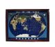 VENTE 2020: Véritable carte du monde de pierres précieuses Lapis Lazuli 84x68 cm AVEC 80% DE RÉDUCTI