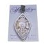 925/000 Silver pendant with hand-carved Buddha Mother of Pearl