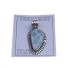925/000 silver pendant with Larimar from the Dominican Republic 