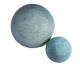 Amazonite spheres 60-120 mm originating from Madagascar.