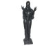 122 cm bronze art deco lady standing on a pedestal.