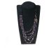6 Reihige Onyx Halsband mit schönen Amethyst und Citrin.