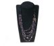 6 rijige Onyx-choker met mooie Amethist & Citrien.