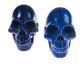 Lapis Lazuli skull in triple A graveerwerk. 