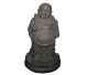 Staande happy Boeddha ongeveer 100 cm in Lavasteen.