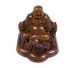 Happy Lucky Buddha in beautiful wood look