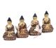 Tibetaanse goldface Boeddhas (diverse mudras)